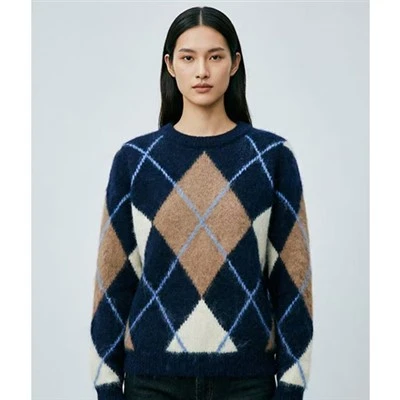 Argyle naisten villapaita